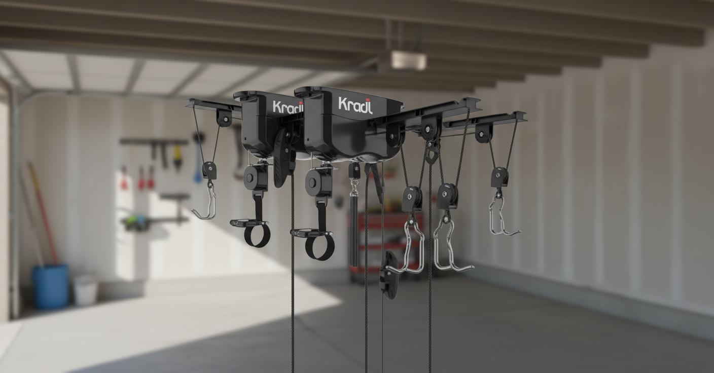 Best Wall-Mounted Bike Hoist System - Effortless Ceiling Storage, No Complex Ropes, No Electricity Needed