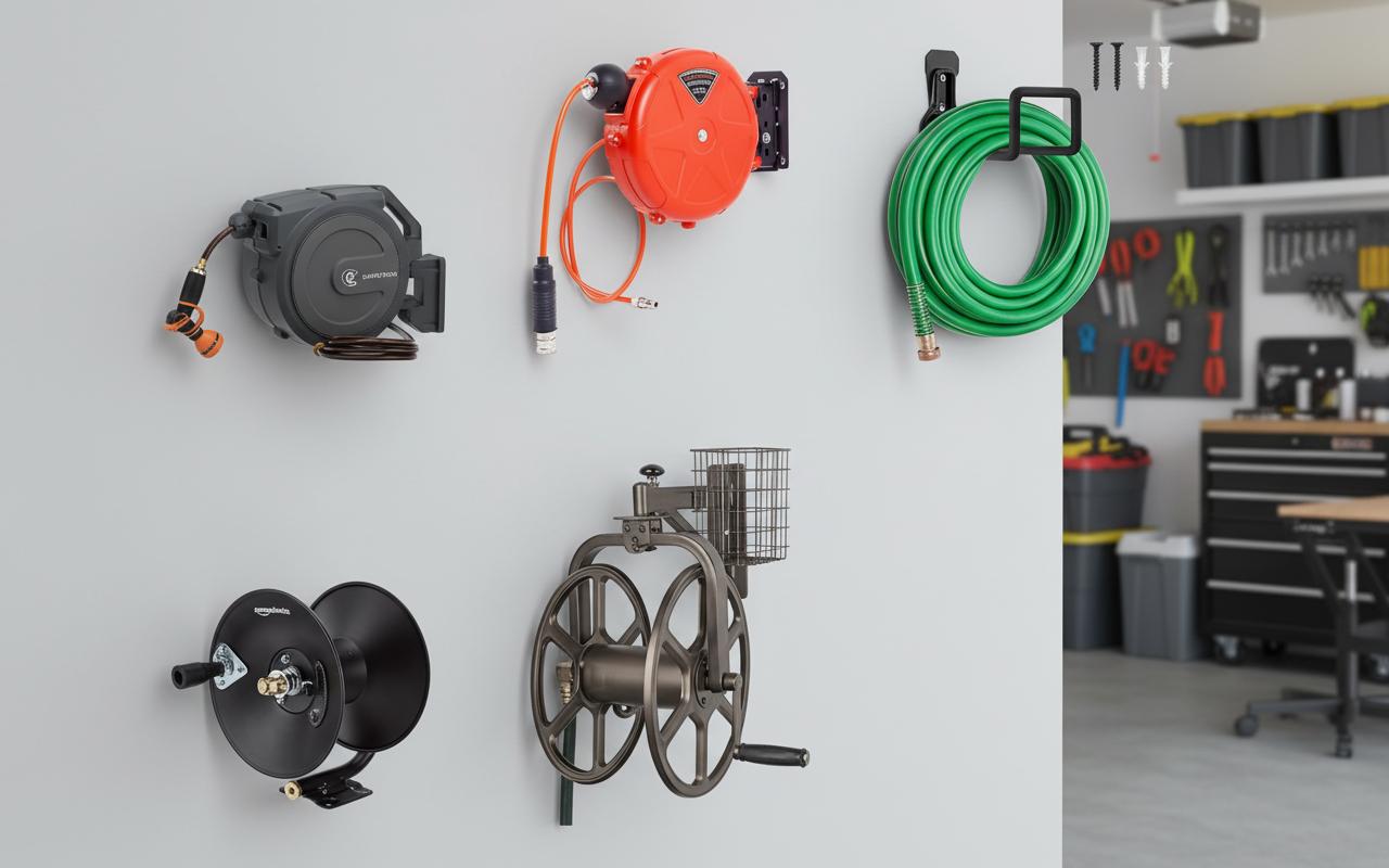 Best Wall-Mounted Hose Reel - Easy Hose Management, Durable Construction, Space-Saving Design