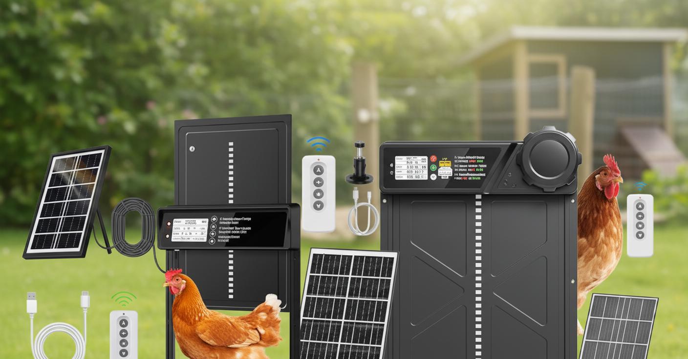 Best Automatic Chicken Door Opener - Solar-Powered, Safety-Driven, Remote-Controlled Convenience