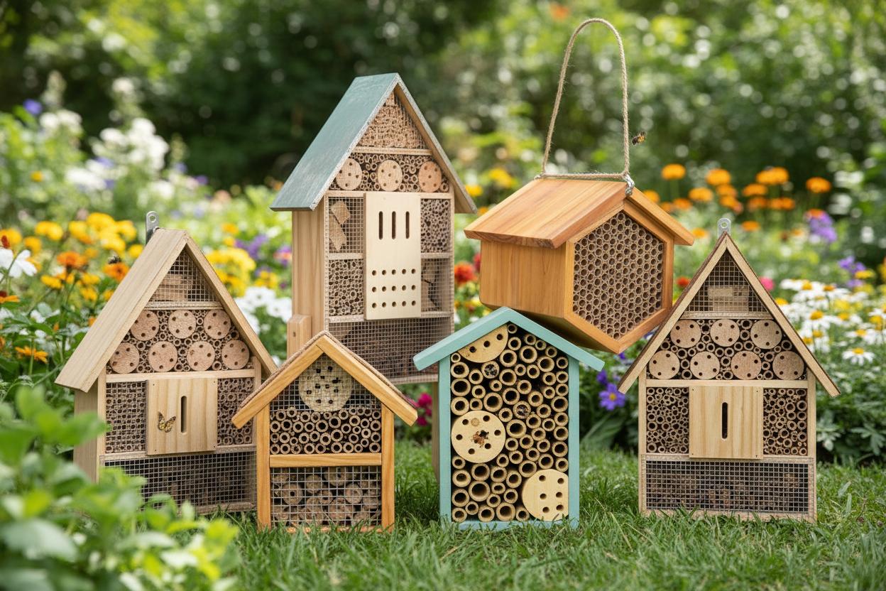 Best Bee House Hotel - Attracts Pollinators, Supports Pest Control, Enhances Garden Health