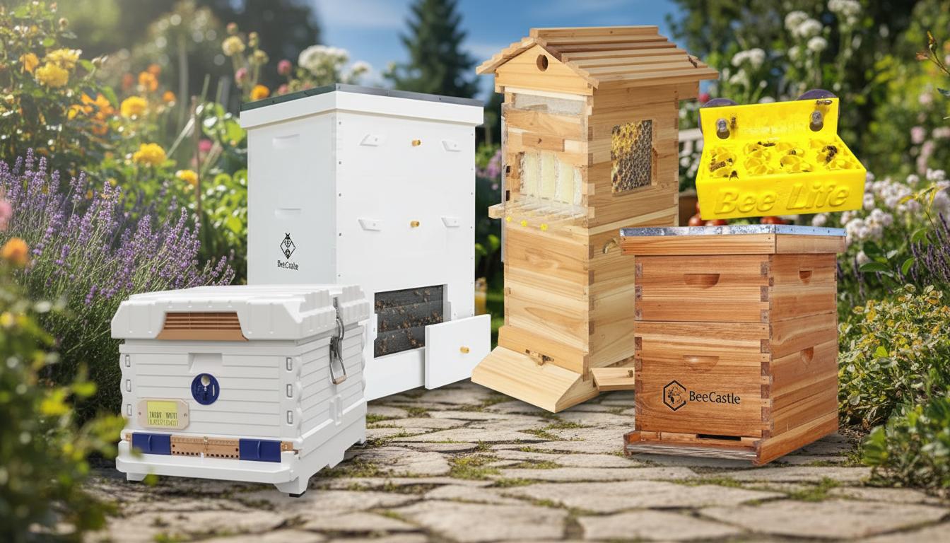Best Beehive Observation Box - Ready-to-Assemble, Hand-Painted, Sturdy Frames and Foundations