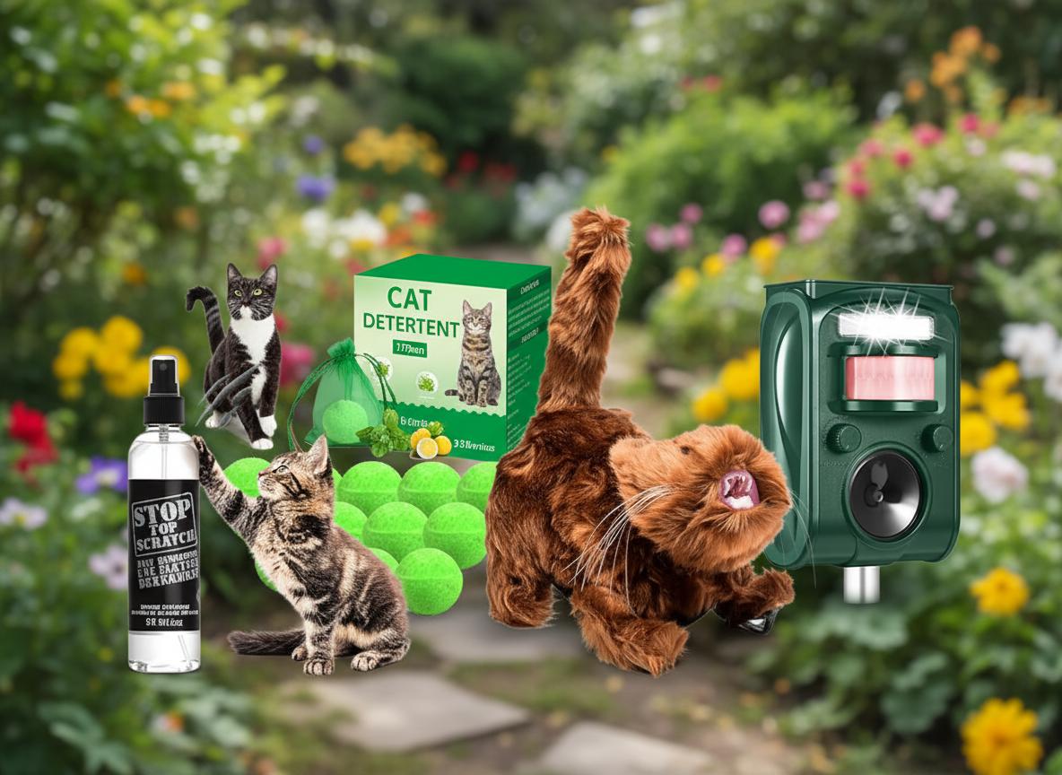 Best Bird-Friendly Cat Deterrent - Solar-Powered Ultrasonic, Humane, and Efficient Garden Protection