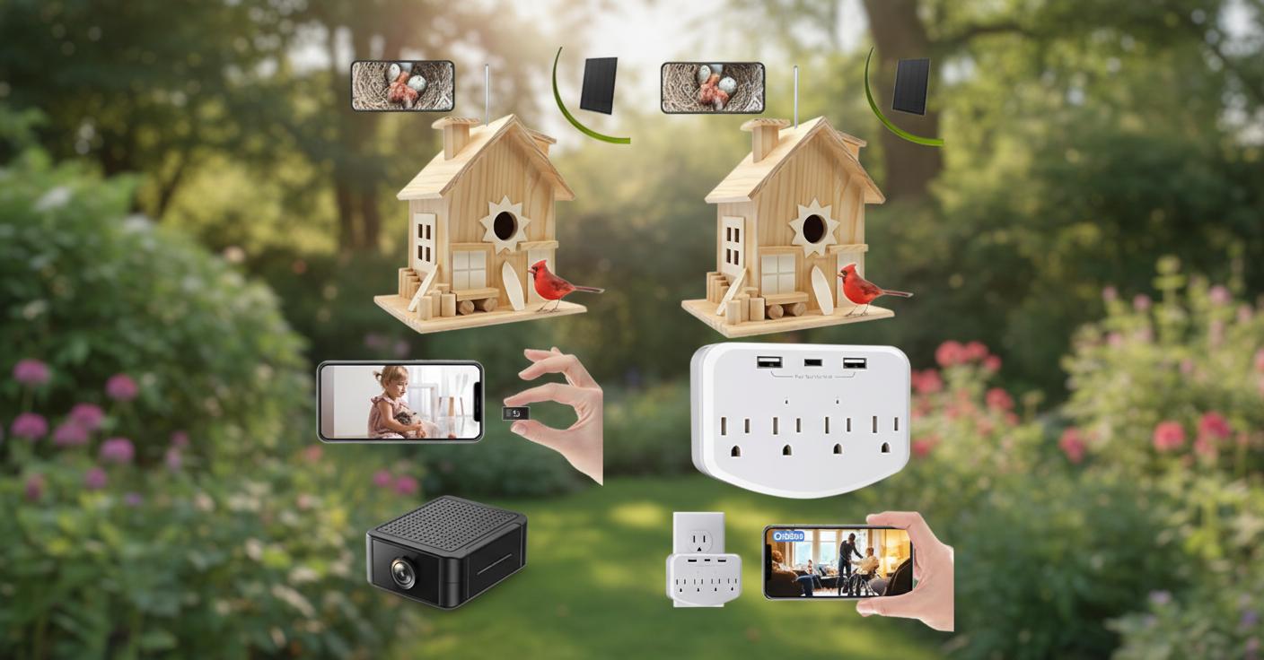 Best Birdhouse Spy Camera - High-Resolution 2.5K HD, Wildlife Monitoring, Discreet Design