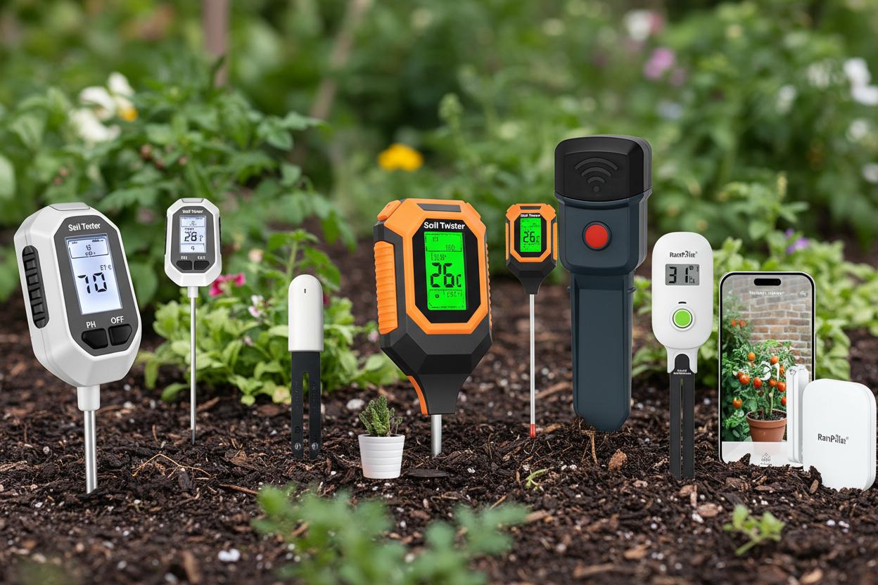 Best Bluetooth Plant Soil Sensors - Accurate Multi-Parameter Testing, User-Friendly Design, Long Battery Life