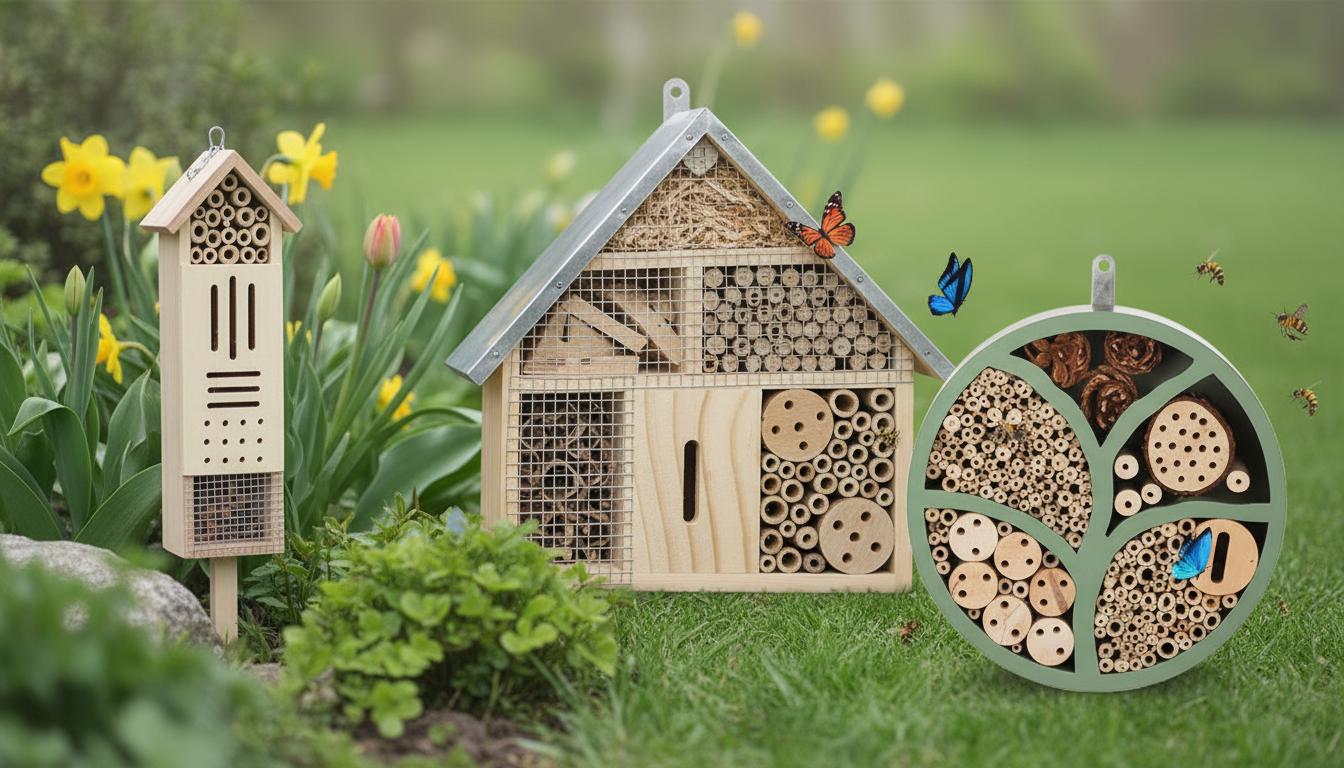 Best Decorative Insect House - Attracts Pollinators, Enhances Garden Beauty, Supports Beneficial Insects
