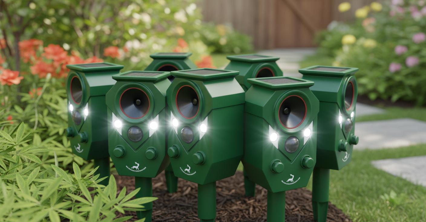 Best Deer Repellent Ultrasonic Device - Effective, Eco-Friendly, and Easy to Use for Outdoor Plant Protection