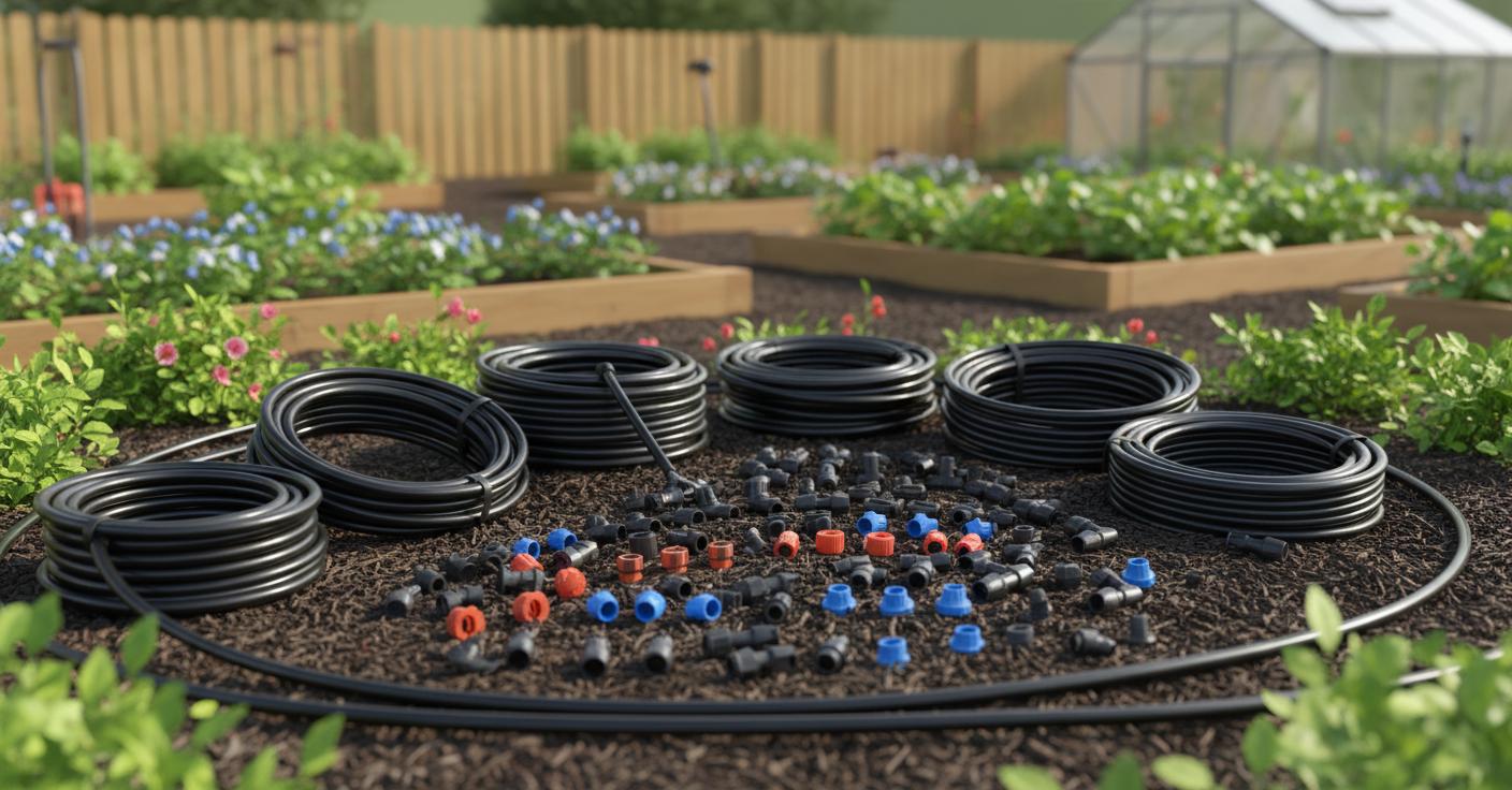 Best Drip Irrigation Starter Packs - Effortless Automatic Watering, Customizable Nozzle Settings, Easy Setup