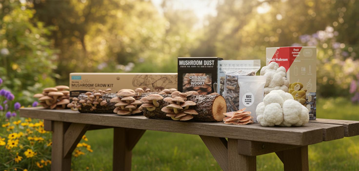 Best Edible Mushroom Log Kit - Easy Growing, Premium Quality, Versatile for Shiitake