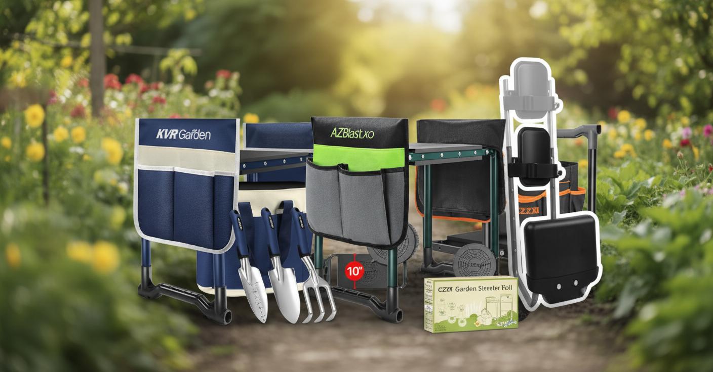 Best Ergonomic Garden Kneeler Seat - Comfort, Convenience and Integrated Tool Storage