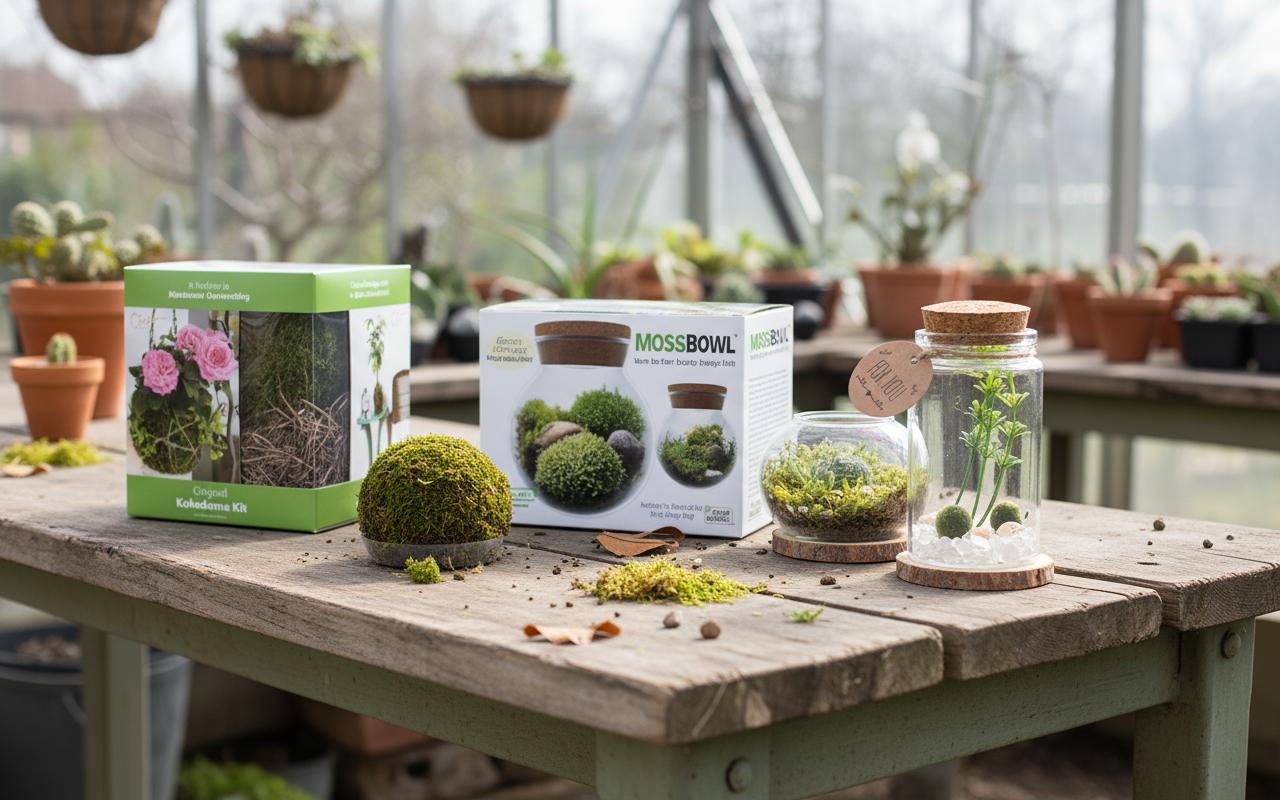 Best Kokedama Moss Ball Kit - Keeps Plants Hydrated, Contains Soil Securely, Perfect for Hanging Baskets