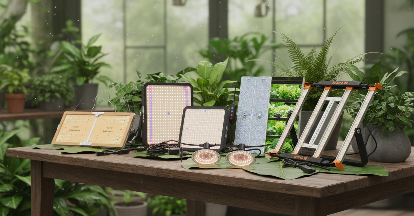 Best LED Grow Light Greenhouse - Full Spectrum, Energy Efficient, Promotes Healthy Plant Growth
