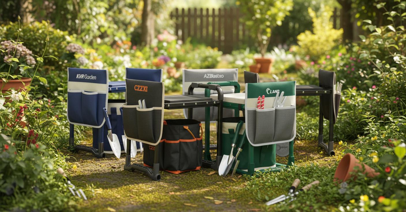 Best Luxury Garden Kneelers - Comfortable Gardening, Tool Organization, and Superior Support