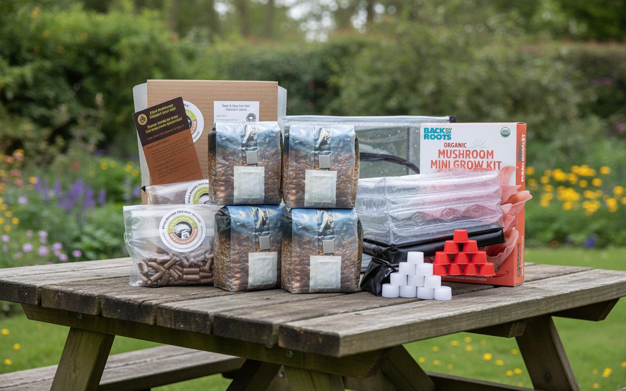 Best Mushroom Grow Kit - Easy to Use, Fresh Shiitake Harvest, Suitable for Beginners