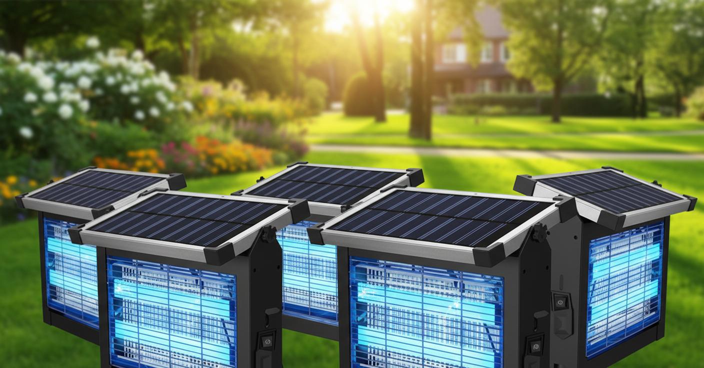 Best Outdoor Solar Bug Zapper Lantern - Effective Mosquito Control, Eco-Friendly Solar Power, Durable Weatherproof Design