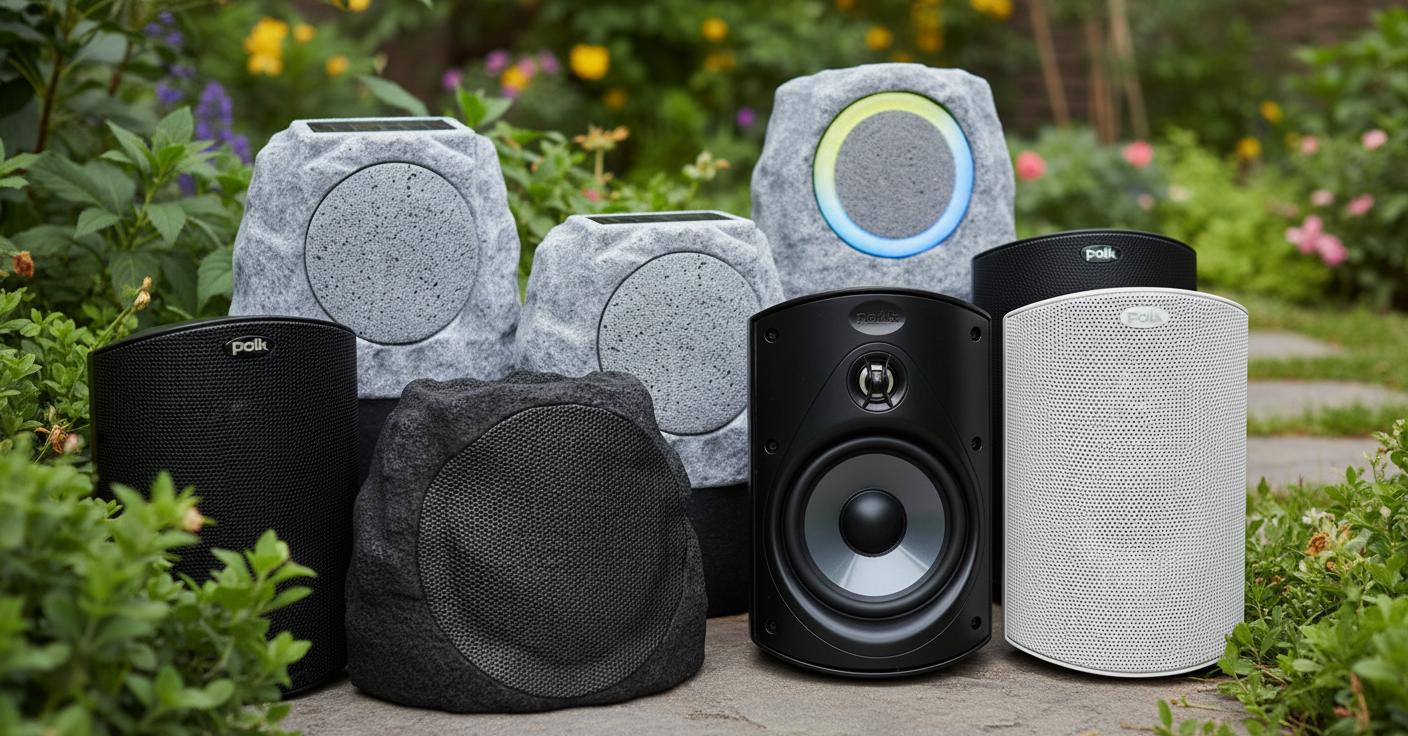 Best Outdoor Weatherproof Speakers - Wireless, Solar-Powered, RGB Lighting