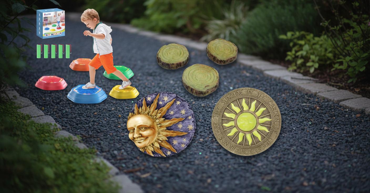 Best Phosphorescent Stepping Stones - Fun Sensory Play, Balance Development, and Coordination Training for Kids