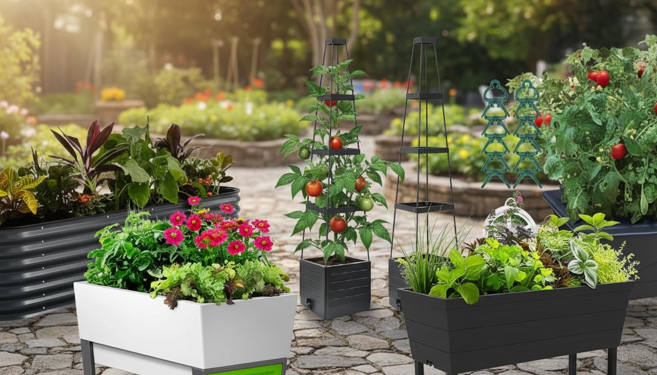 Best Self-Watering Raised Bed - Durable Design, Space-Saving Efficiency, Ideal for Vegetables and Flowers