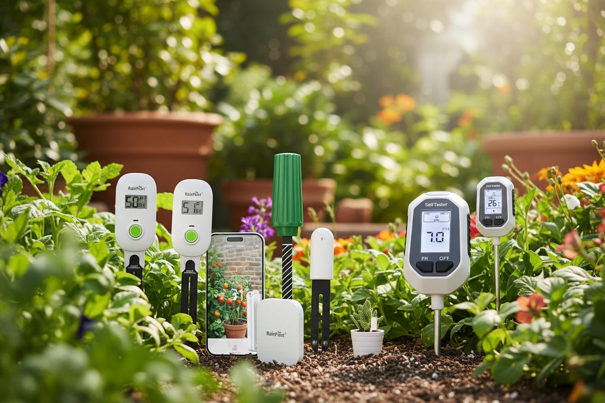 Best Smart Plant Health Sensors - Real-Time Soil Moisture Monitoring, WiFi Connectivity, User-Friendly Design