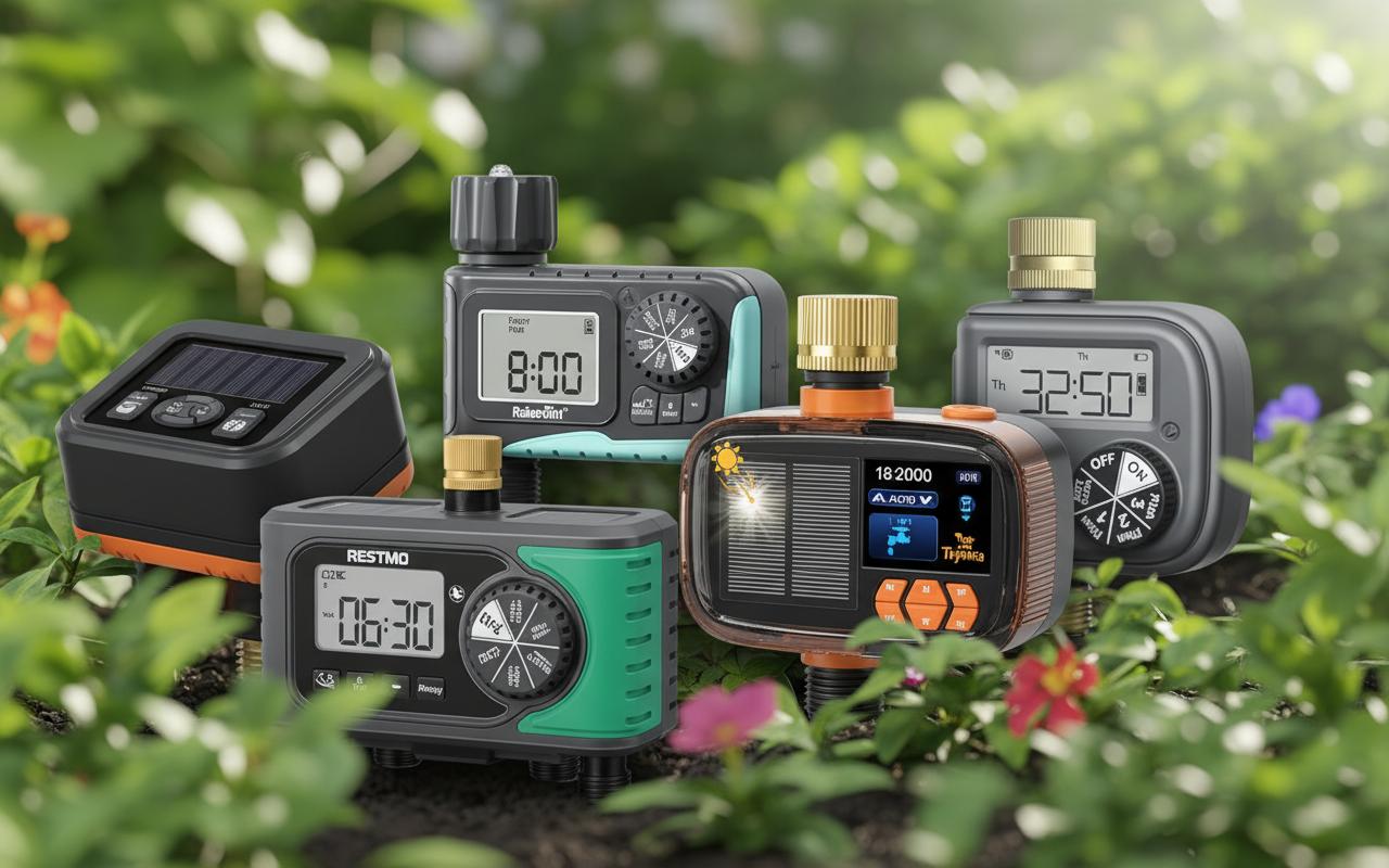 Best Solar-Powered Garden Irrigation Timer - Precise Watering Control, Energy Efficient, Easy Installation