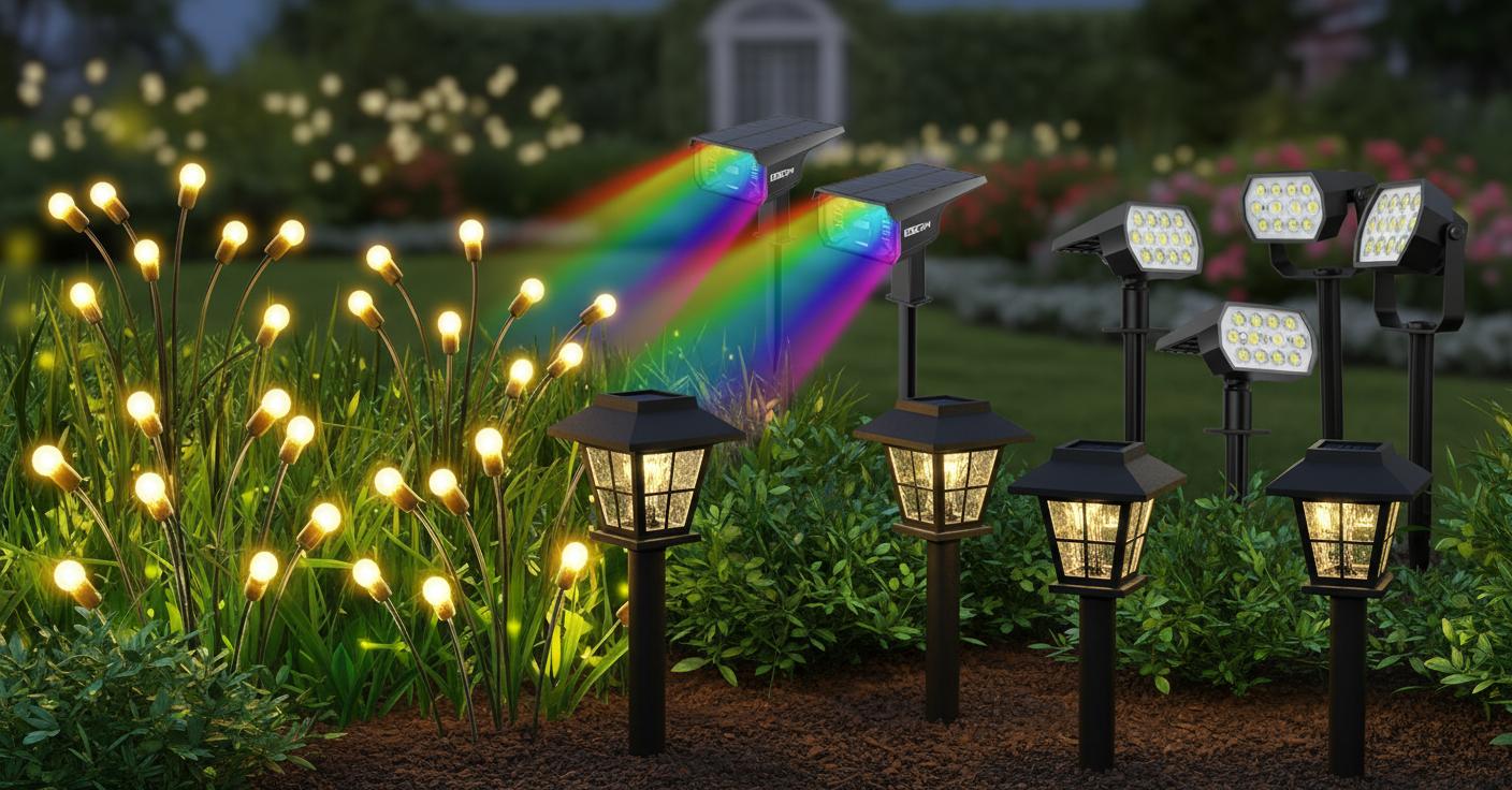 Best Solar-Powered Garden Lights - Bright Illumination, Energy Efficiency, and Patio Enhancement