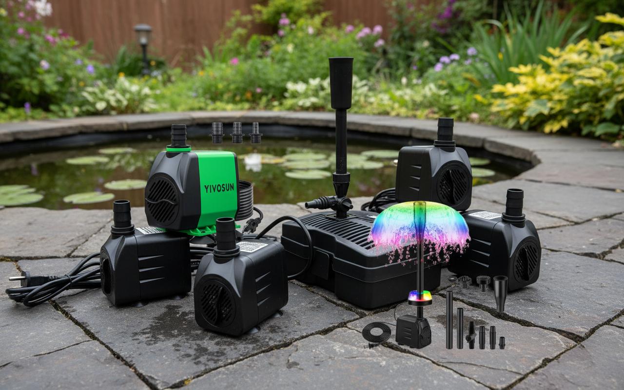 Best Submersible Pond Fountain - Quiet Operation, Efficient Water Circulation, and Durable Design