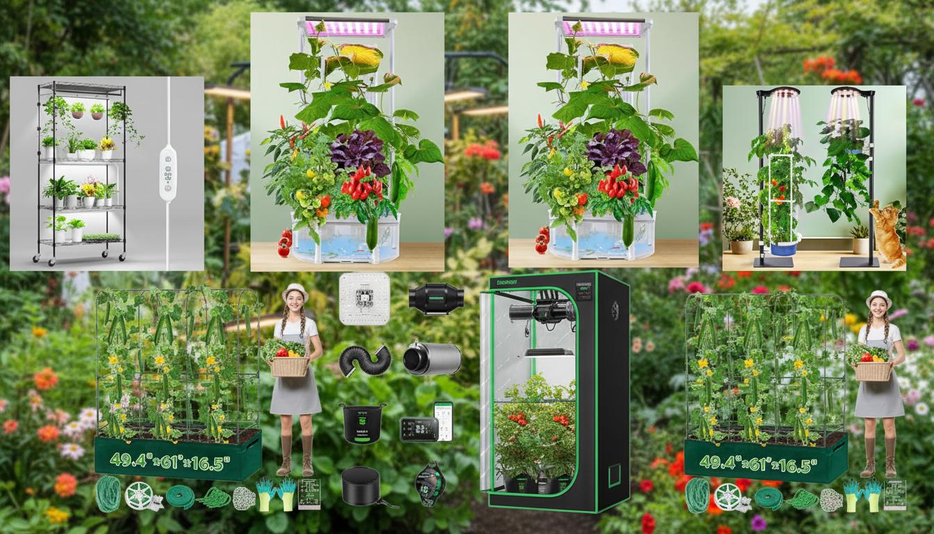 Best Trellis with Integrated Grow Lights - Efficient Plant Growth, Adjustable Lighting, and Space-Saving Design