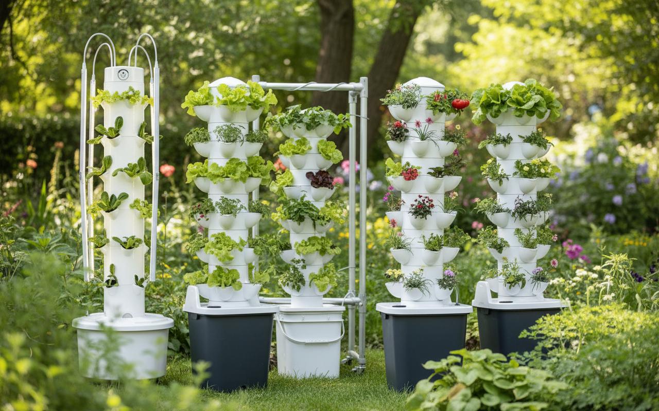 Best Vertical Hydroponic Grow System - Efficient Space Saving, Year-Round Fresh Herb Cultivation, Easy Indoor Maintenance