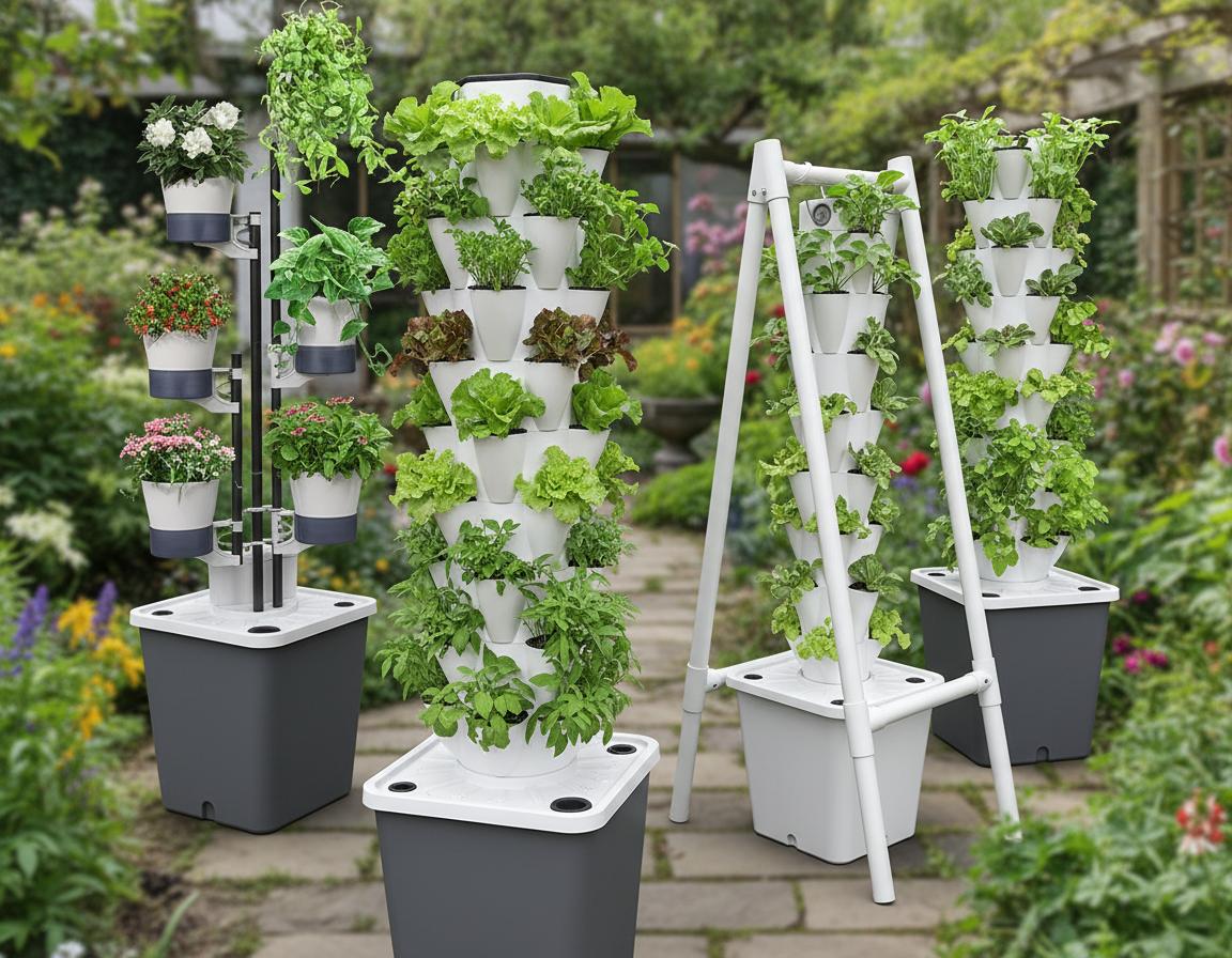 Best Vertical Hydroponic Planter Tower - Space-Saving Design, Self-Watering Convenience, Ideal for Indoor and Outdoor Gardening