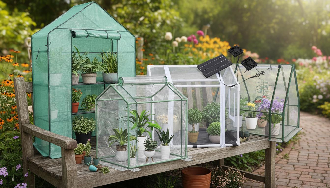Best Window-Mounted Mini Greenhouse - Efficient Space, Optimal Ventilation, and Organized Shelving