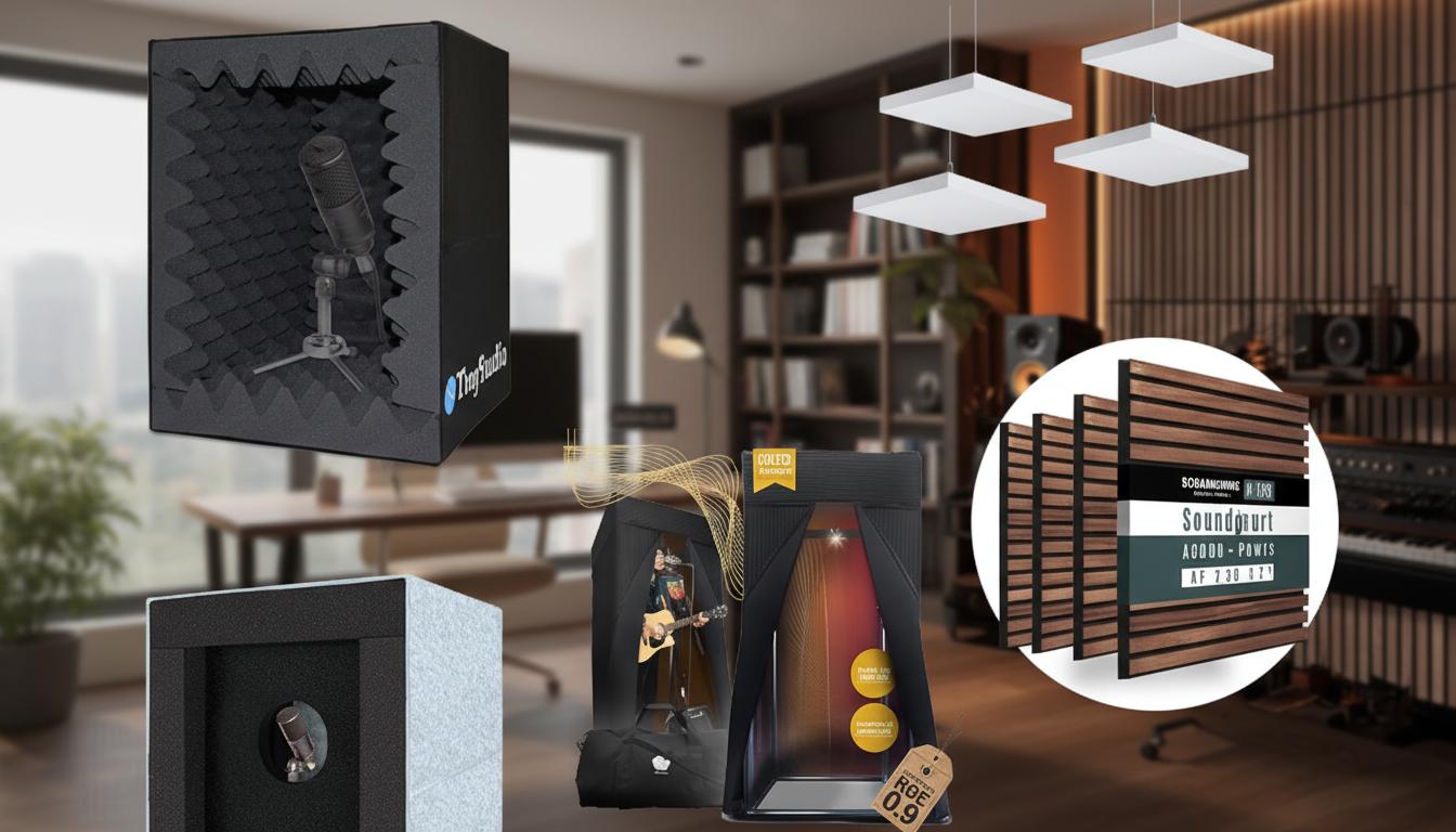 Best Acoustic Privacy Booth - Professional Sound Isolation, Superior Echo Absorption, Portable Design