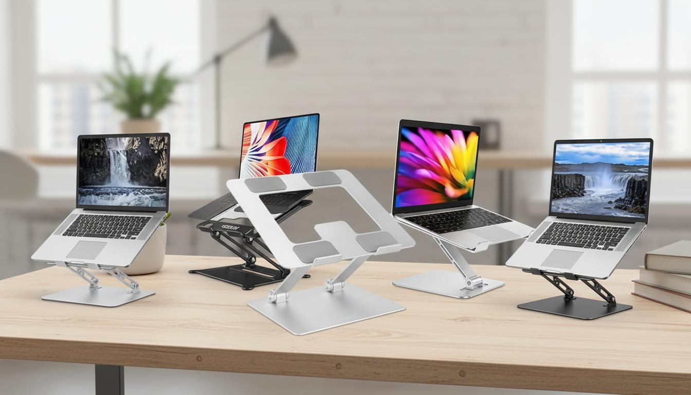 Best Adjustable Laptop Riser - Ergonomic Support, Fits Up to 17.3 Inches, Customizable Height