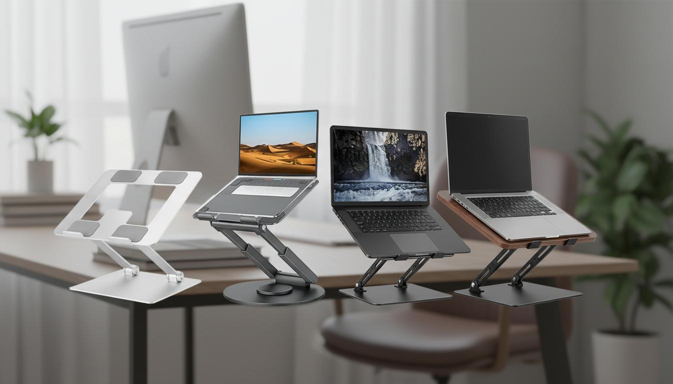Best Adjustable Laptop Stand - Portable, Compatible with Laptops up to 17.3 Inches, Ergonomic Design