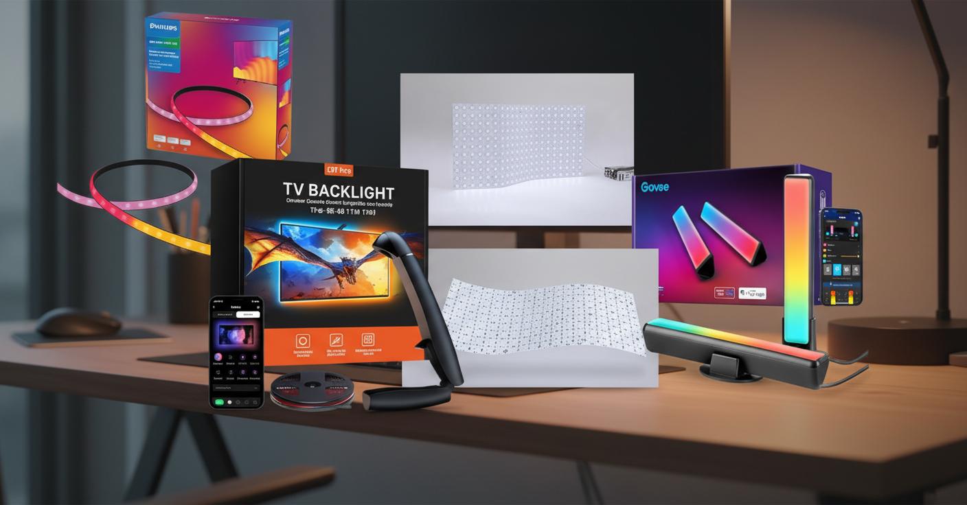 Best Ambient Backlight Panel - Immersive RGBICCW Lighting, Enhances TV Viewing, Creates Dynamic Atmosphere