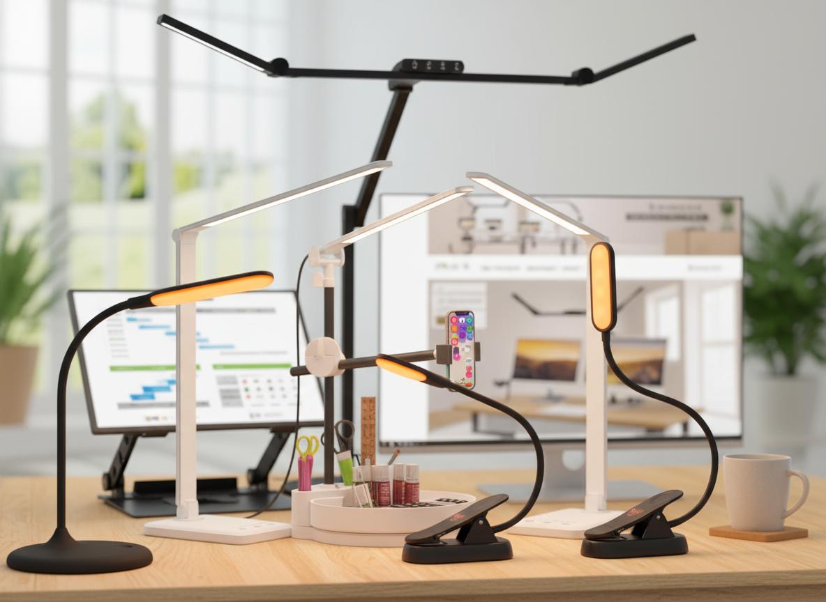 Best Blue-light Blocking Desk Lamp - Versatile Lighting, USB Charging, Timer Functions