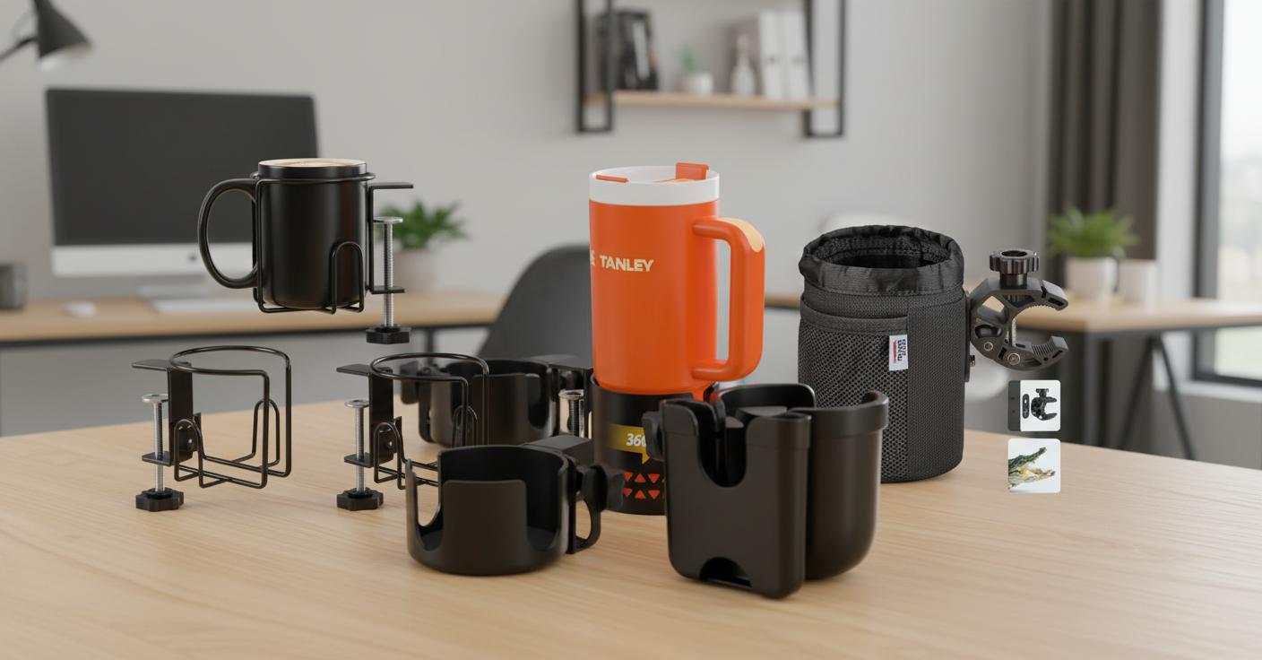 Best Clamp-On Cup Holder - Secure Grip, Adjustable Fit, Versatile Use