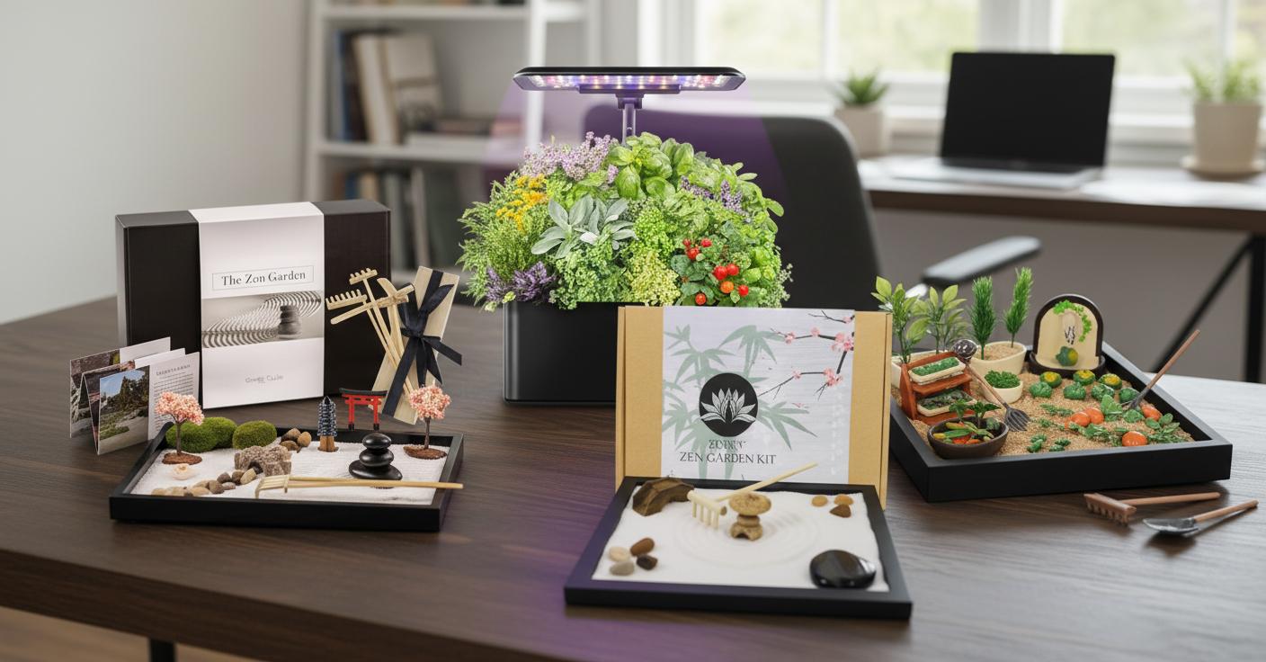 Best Desk Garden Kit - Stress Relief, Mindfulness Practice, and Easy Maintenance