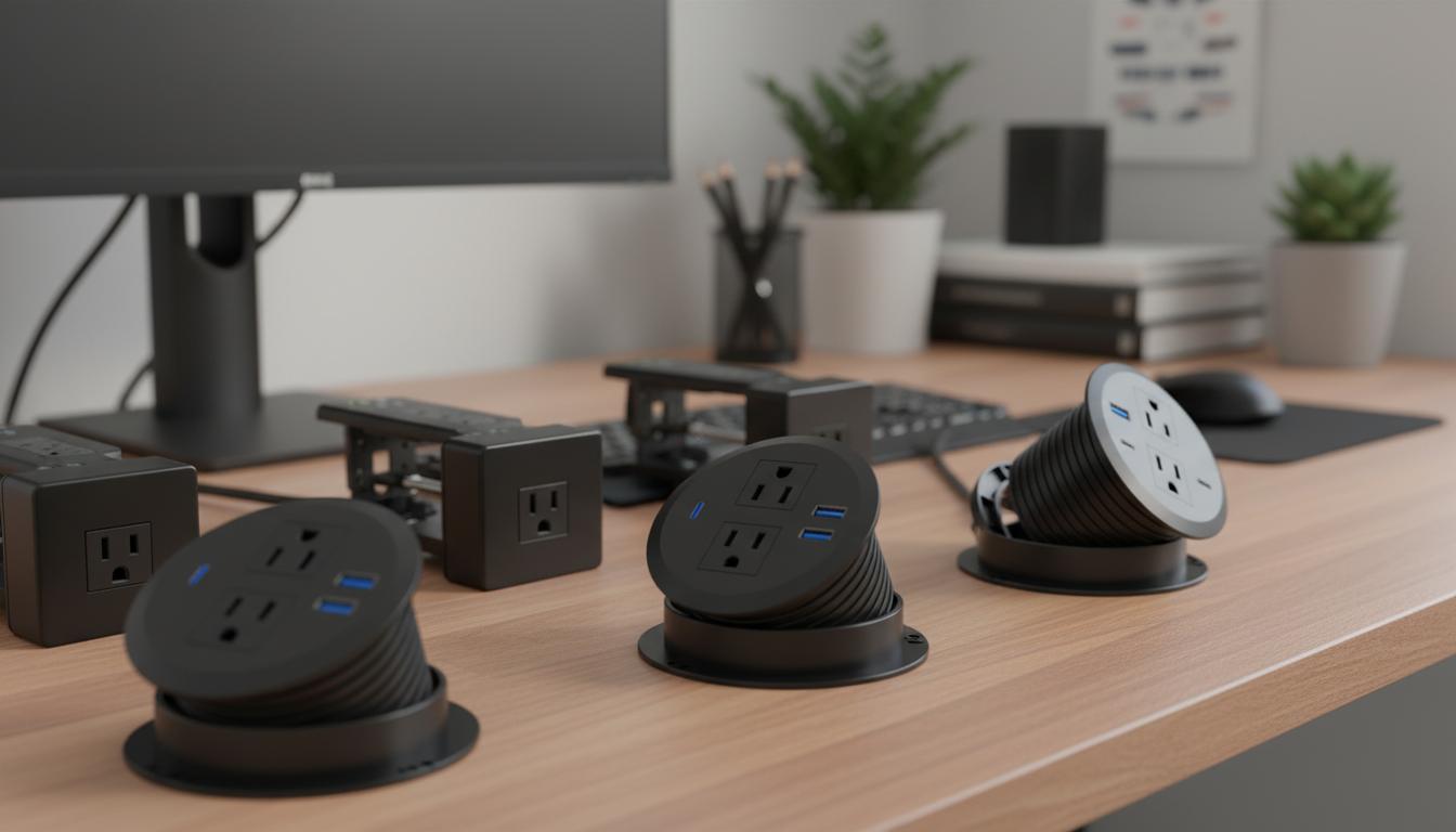 Best Desk Grommet Power Station - Fast Charging, Sleek Recessed Design, Space-Saving Convenience