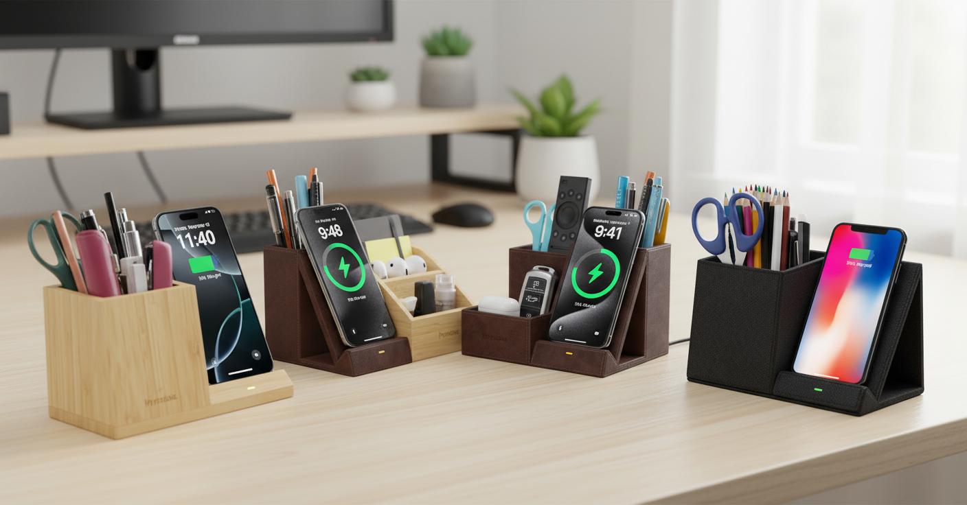 Best Desk Organizer with Wireless Charging - Efficient Storage, Fast Charging, and Sleek Design