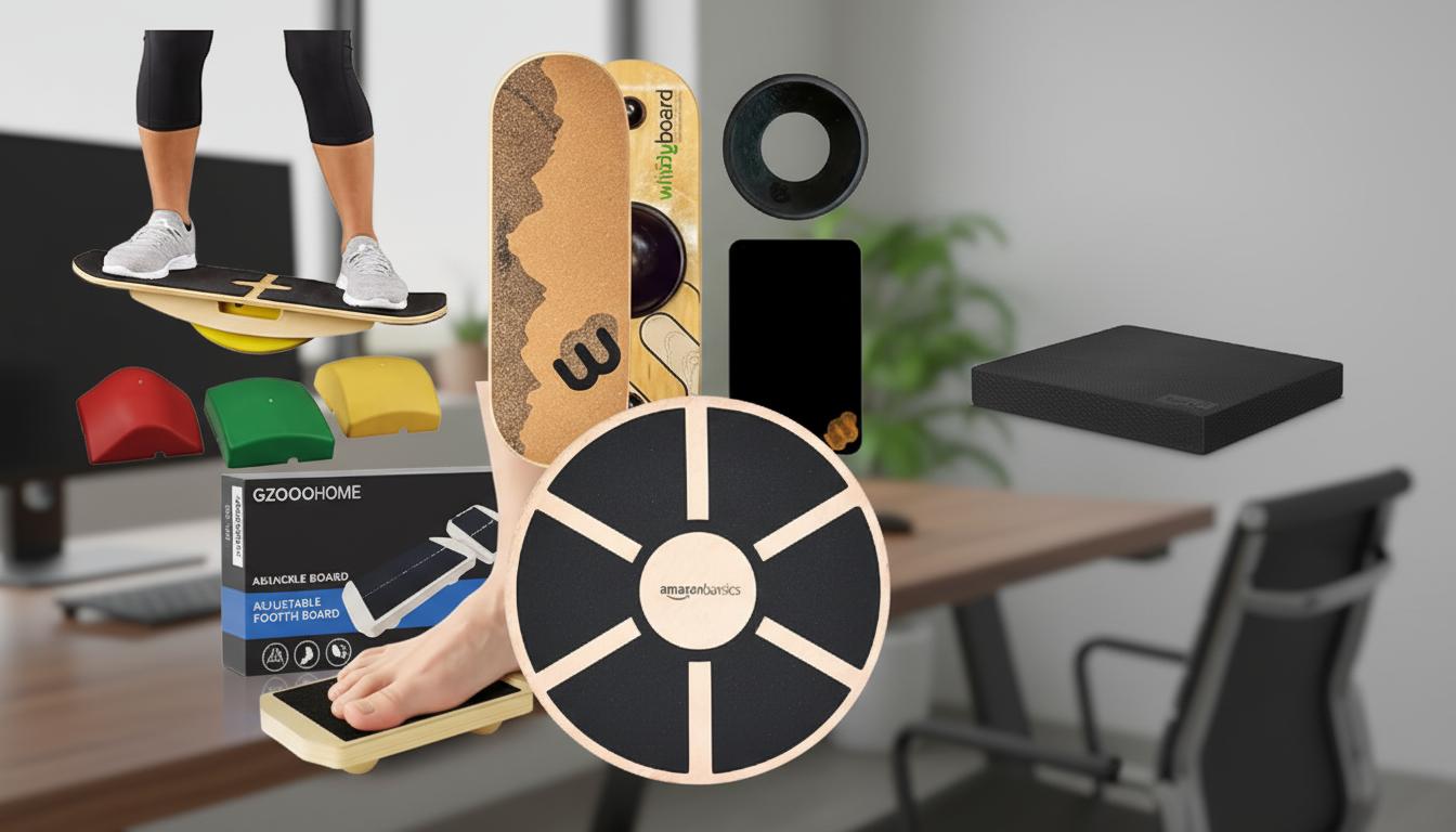 Best Desk Yoga Balance Board - Enhances Balance, Strengthens Core, and Boosts Focus