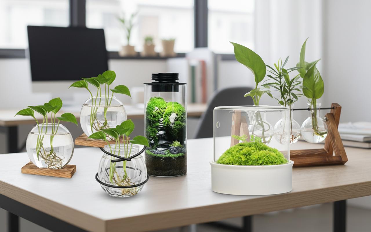 Best Desktop Plant Terrarium - Compact Hydroponic Propagation, Stylish Home Office Decor, Easy Maintenance