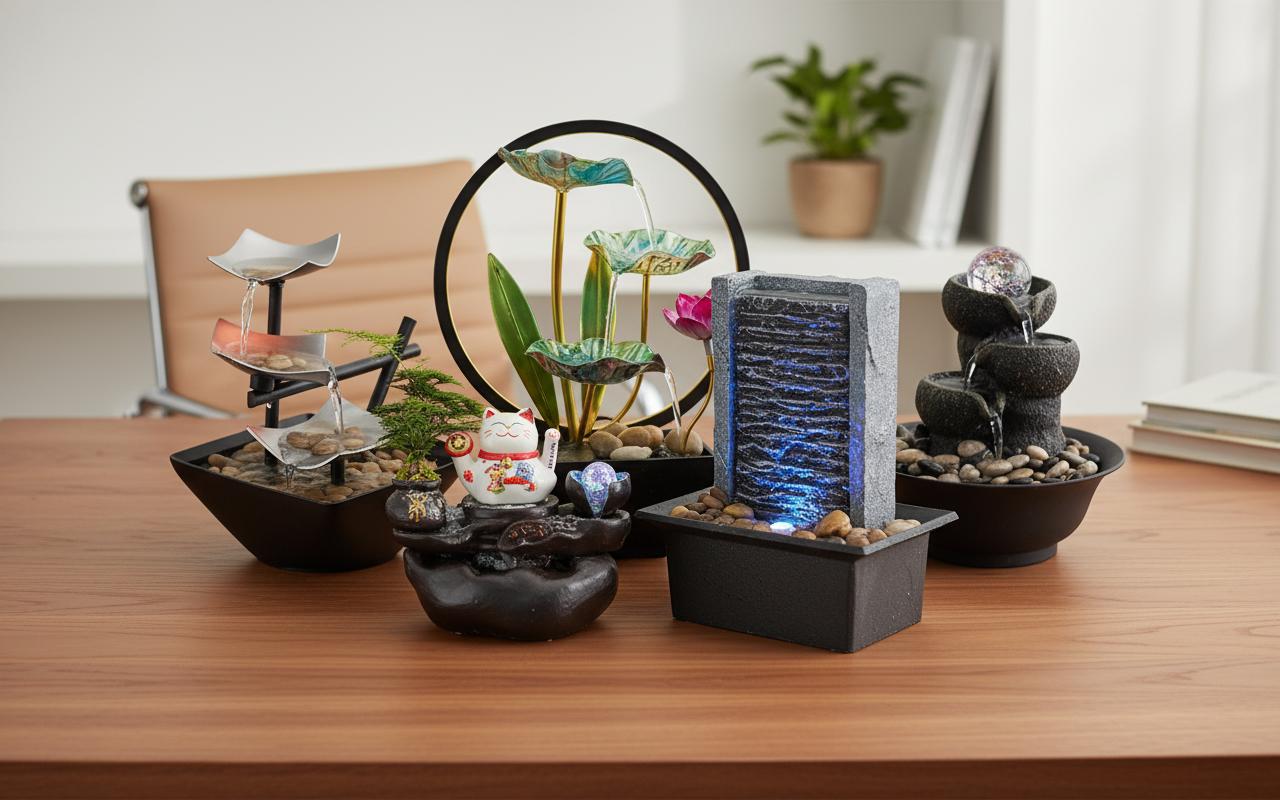 Best Desktop Water Feature - Enhancing Indoor Relaxation, Soothing Water Sounds, Elegant Design