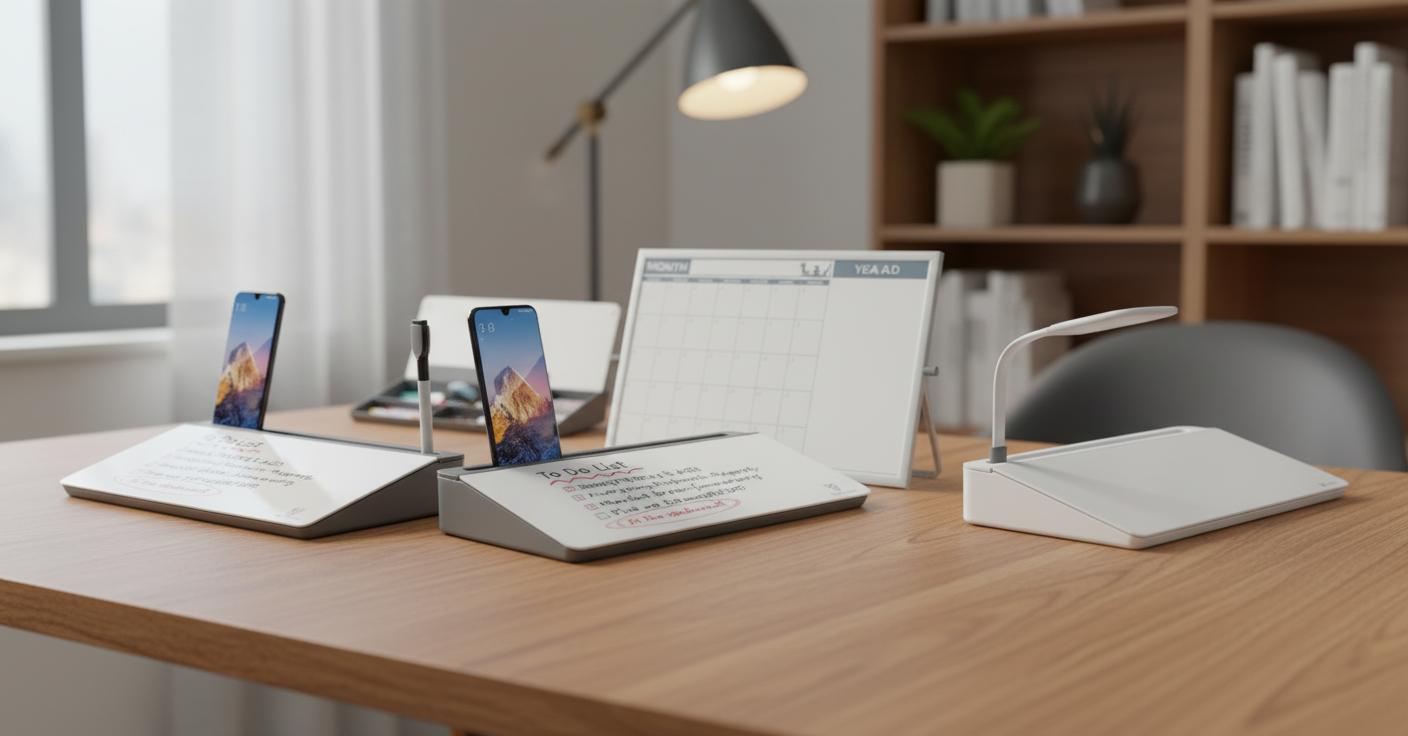 Best Desktop Whiteboard Pad - Sleek Design, Multi-Functional Use, Workspace Organization