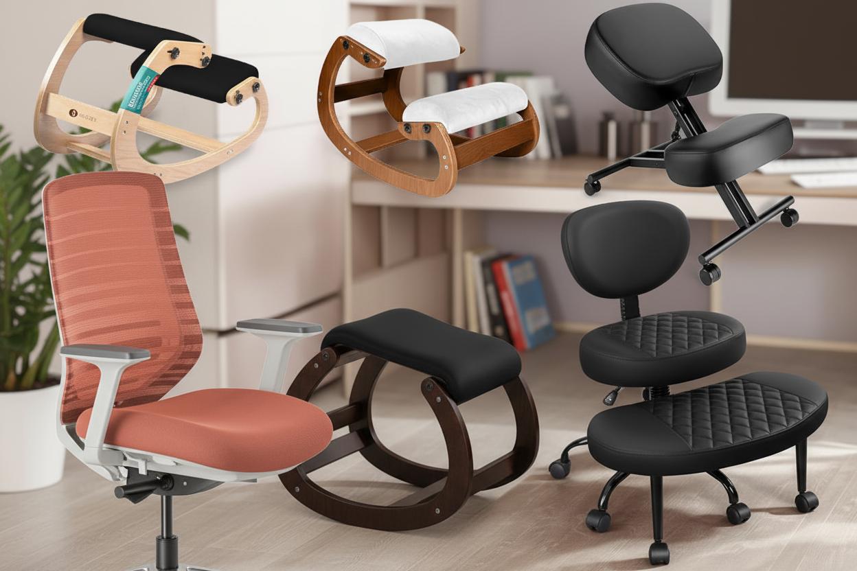 Best Ergonomic Kneeling Desk Chair - Improves Posture, Reduces Back Pain, Enhances Comfort