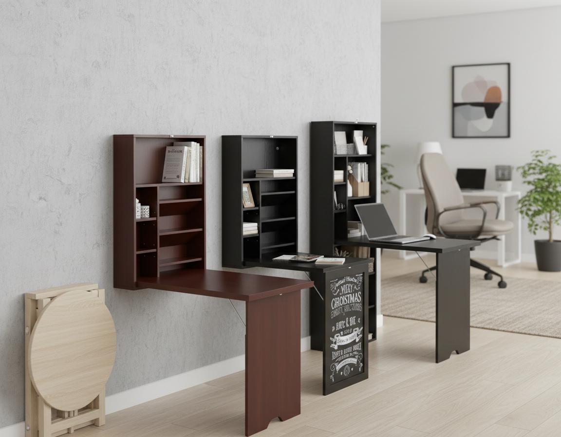 Best Fold-Out Wall-Mounted Desk - Space-Saving, Versatile Folding Functionality, and Stylish Design