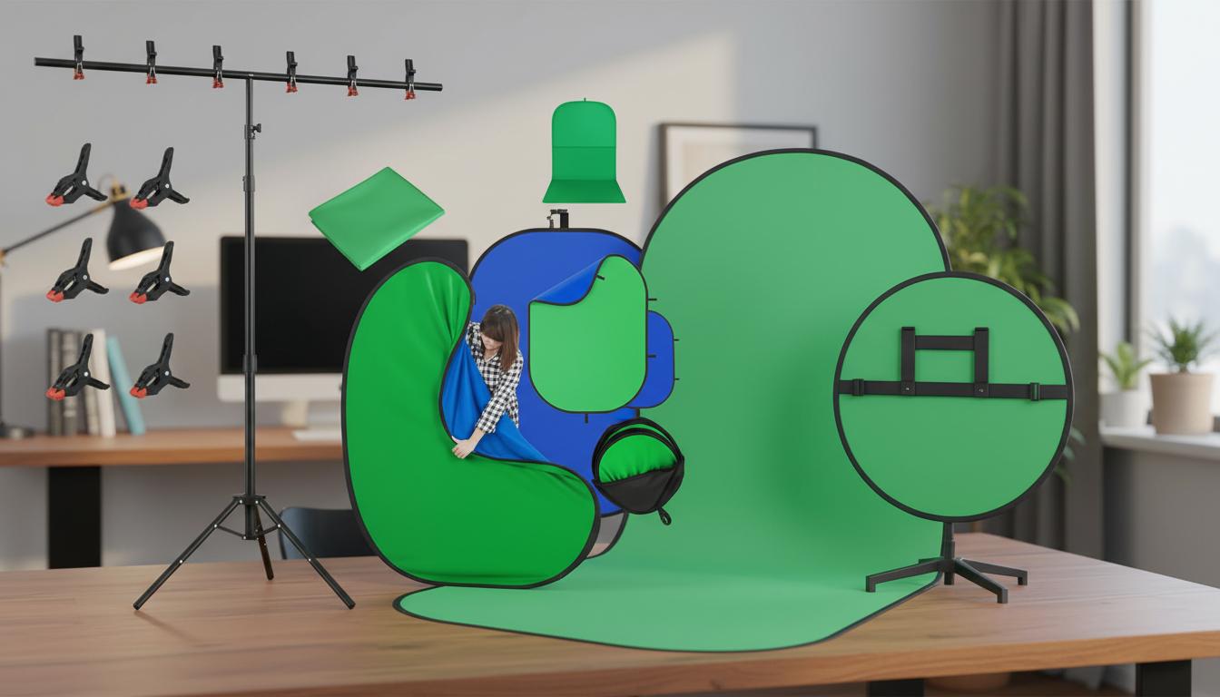 Best Foldable Green Screen Backdrop - Portable, Professional-Quality, Easy Setup