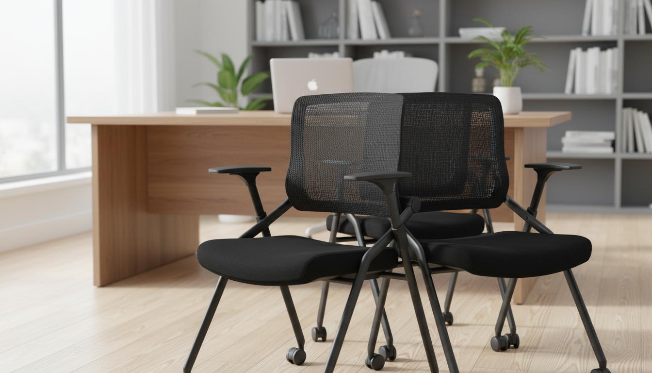 Best Foldable Space-Saving Office Chair - Adjustable Lumbar Support, All-Day Comfort, and Compact Design