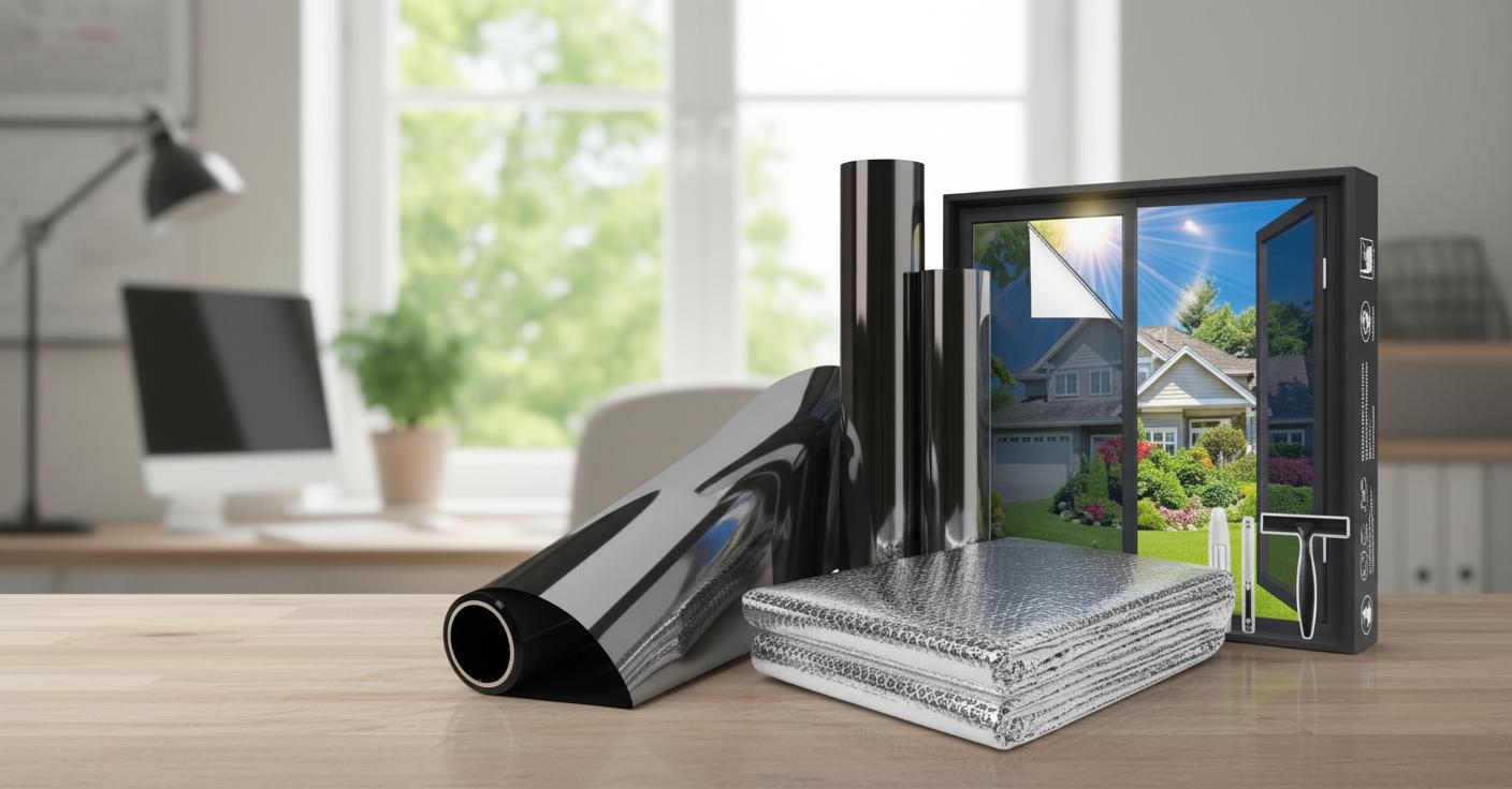 Best Heat-Insulated Window Film - Daytime Privacy, Heat Control, and UV Protection