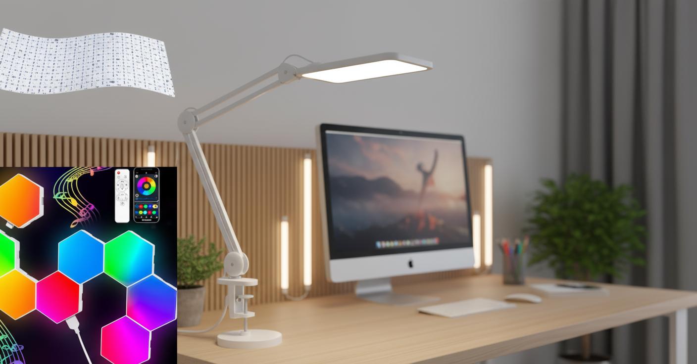 Best LED Task Lighting Panel - Flexible Design, Bright Illumination, Perfect for Translucent Countertops
