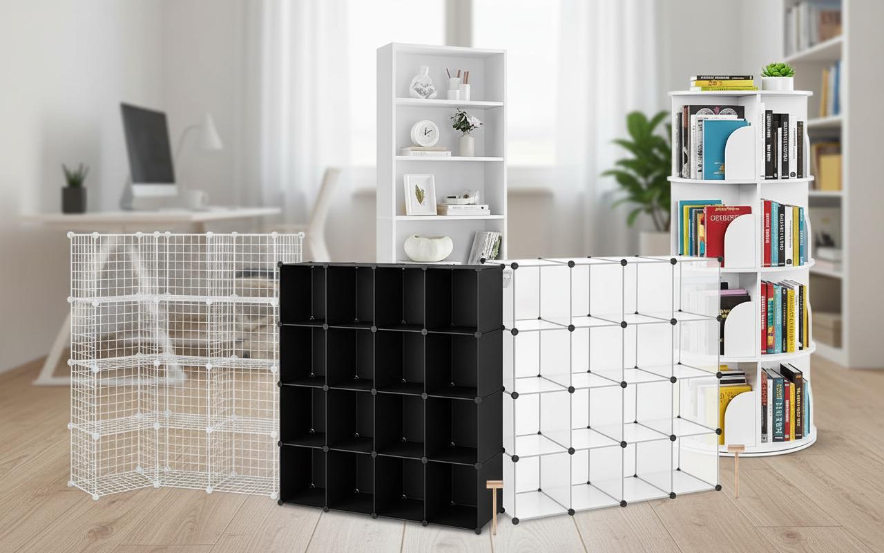 Best Modular Bookshelf System - Versatile Storage Cubes, Ideal for Bedrooms and Offices, Customizable Organization