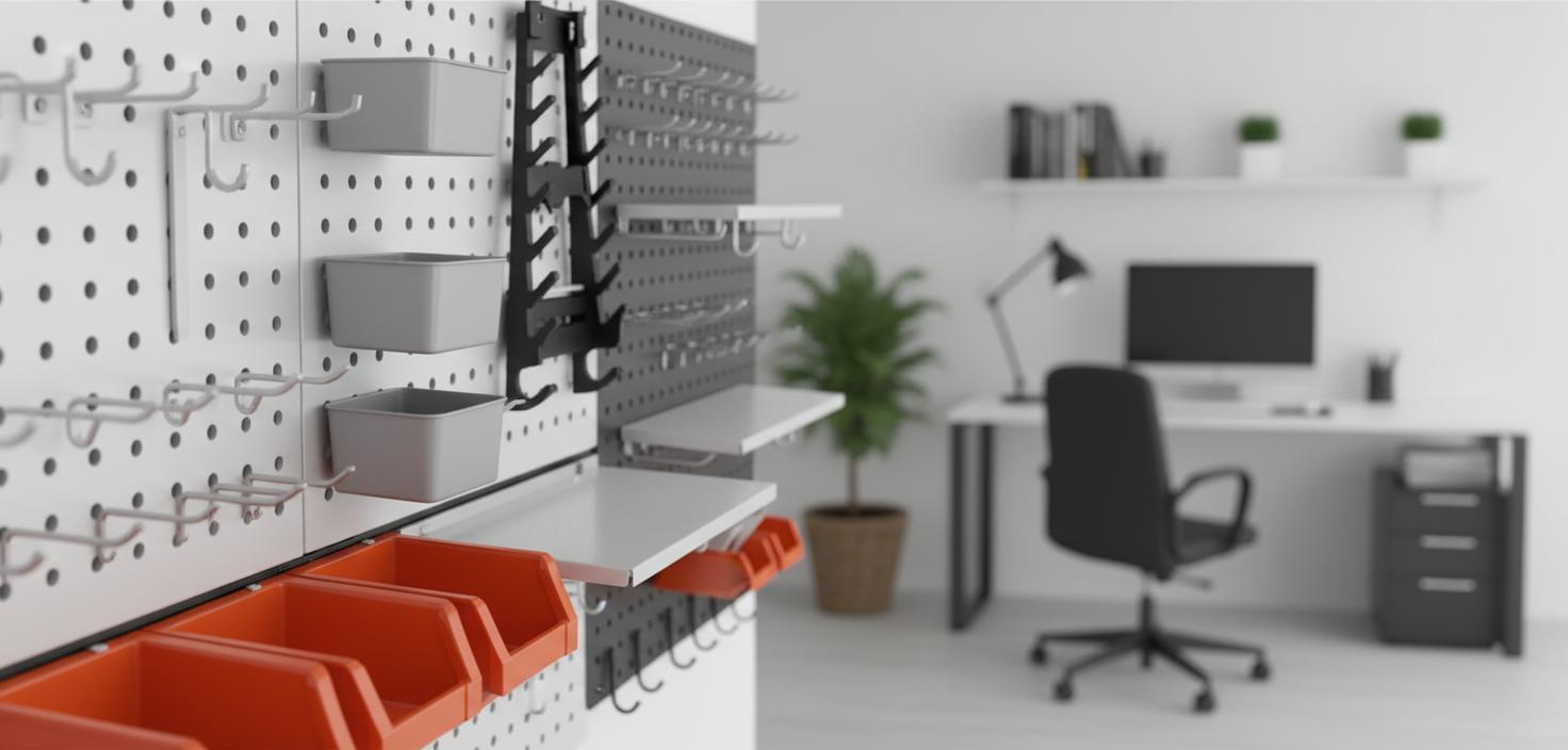 Best Modular Pegboard Wall Organizer - Efficient Garage Tool Organization, Versatile Wall-Mounted Storage, Durable and Adjustable Design